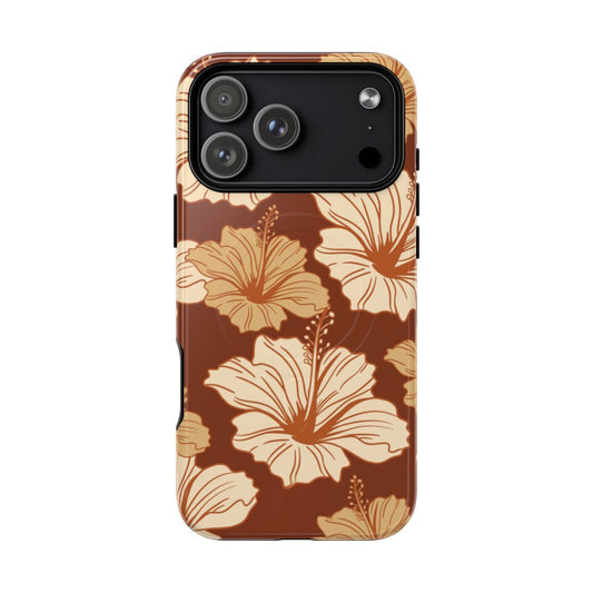 Brown Hibiscus Magsafe Case