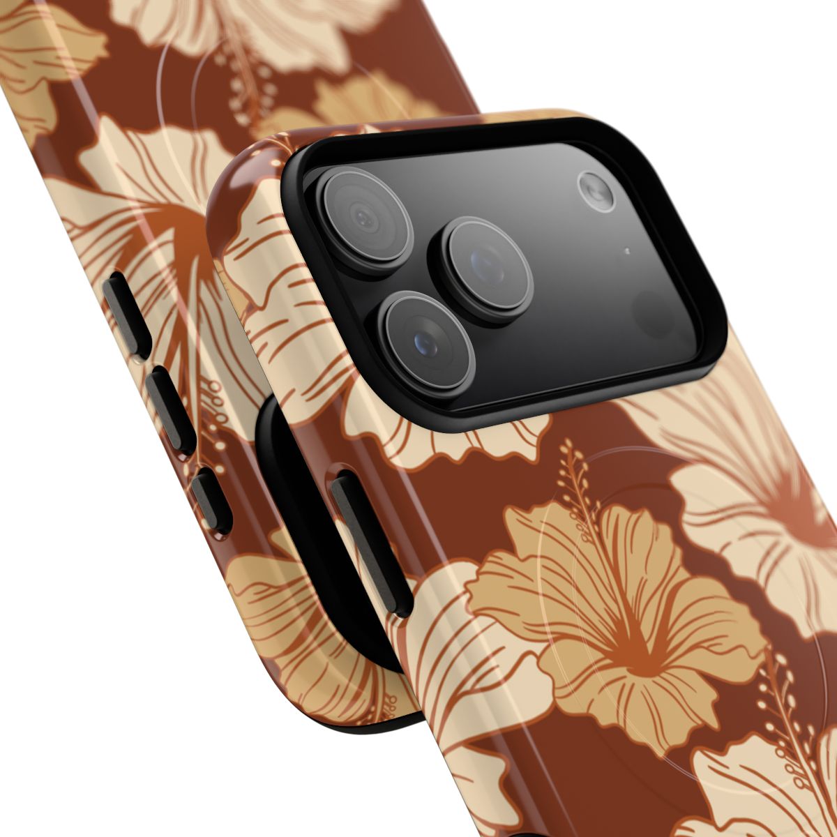 Brown Hibiscus Magsafe Case