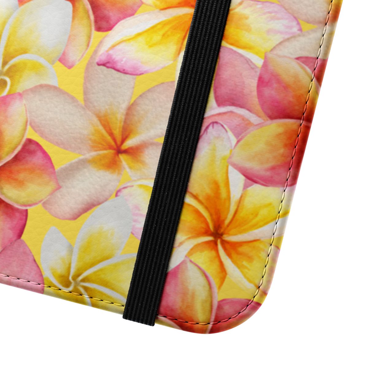 Plumerias Yellow Wallet Case
