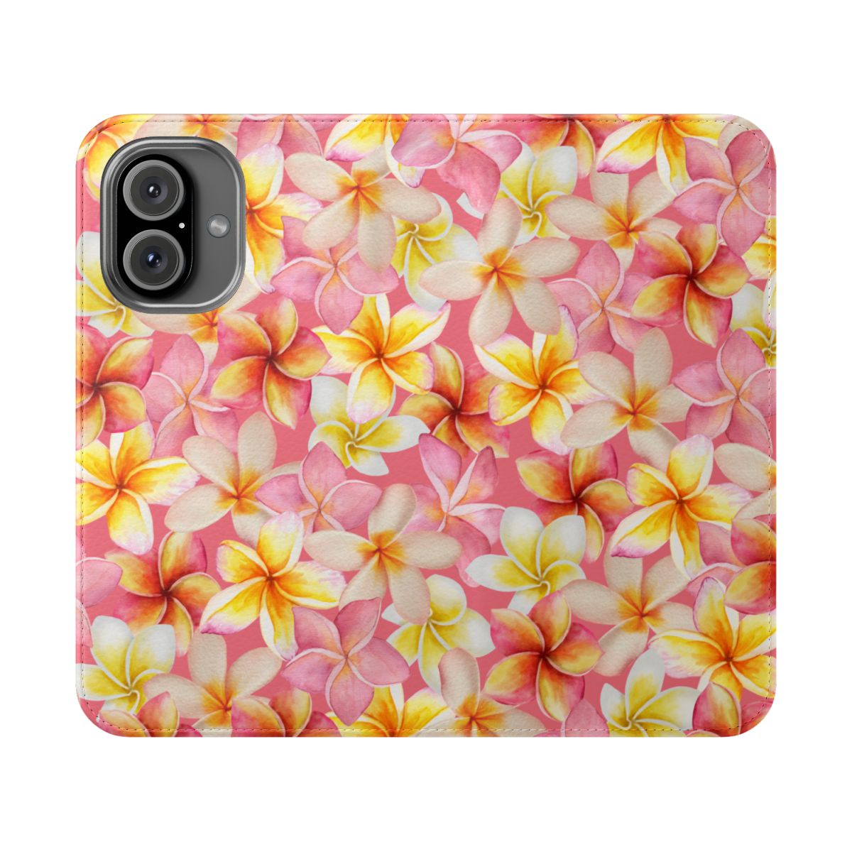 Plumerias Pink Wallet Case