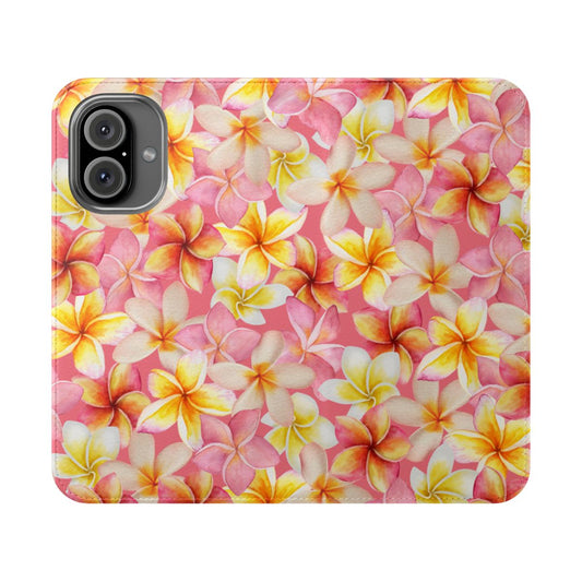 Plumerias Pink Wallet Case