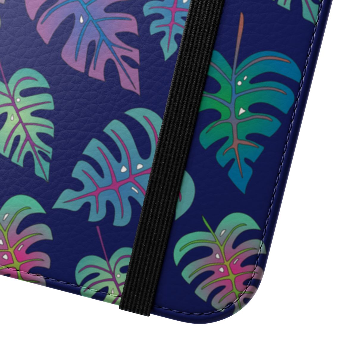 Kawaii Monstera Wallet Case