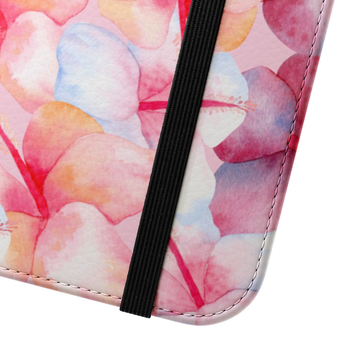 Watercolor Hibiscus Wallet Case