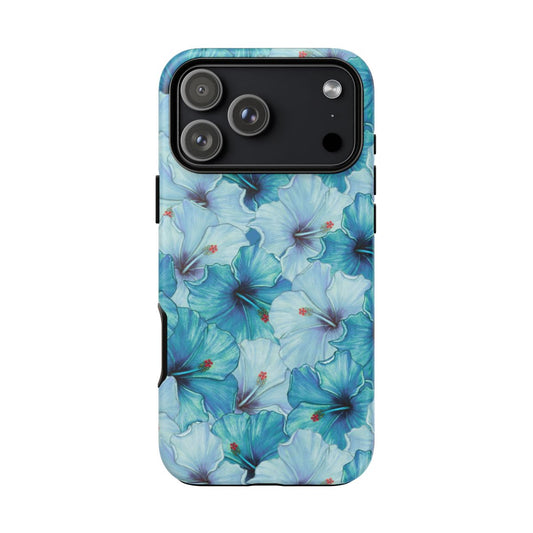 Blue Hibiscus Phone Case