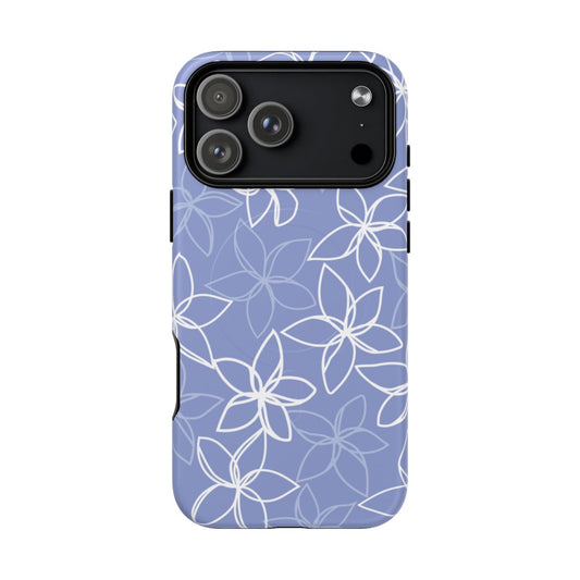 Plumeria Doodles Blue Magsafe Case