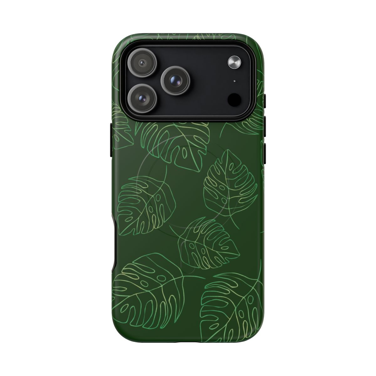 Fine Line Monstera Green Magsafe Case
