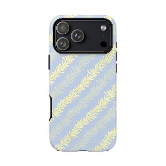Pikake Lei Blue Phone Case