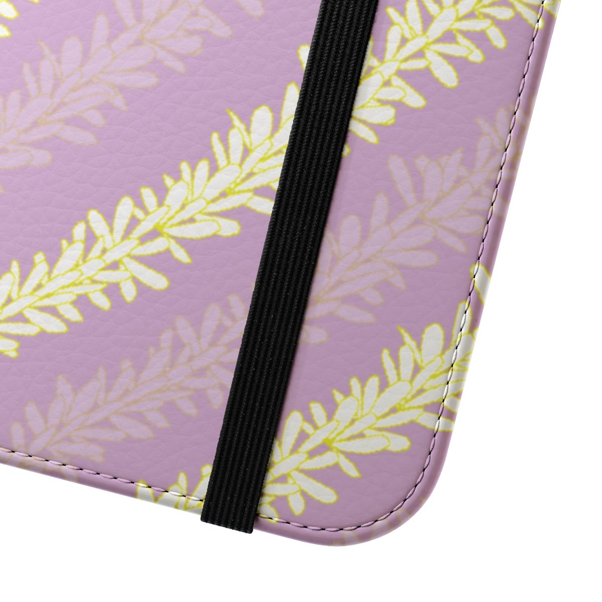 Pikake Lei Purple Wallet Case