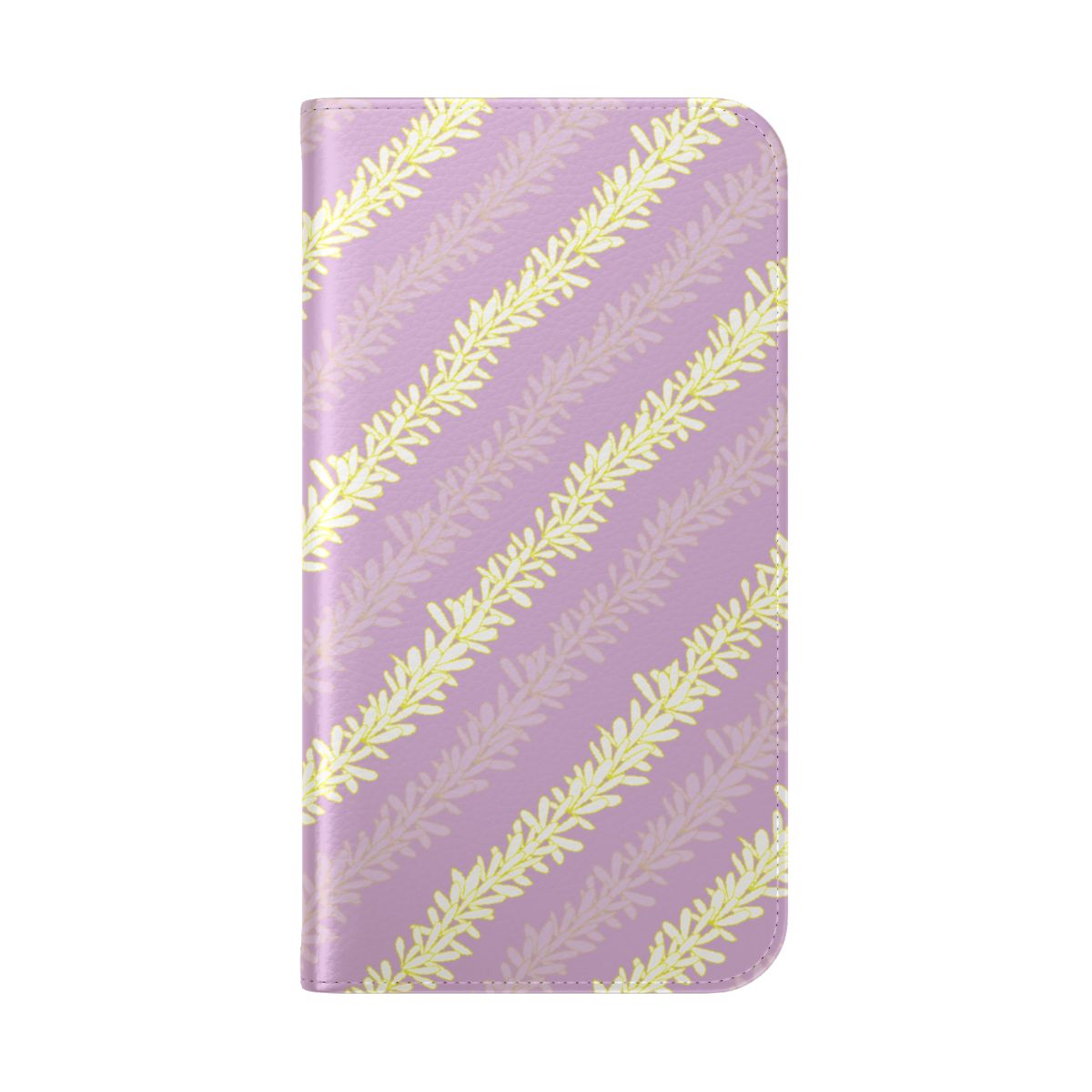 Pikake Lei Purple Wallet Case