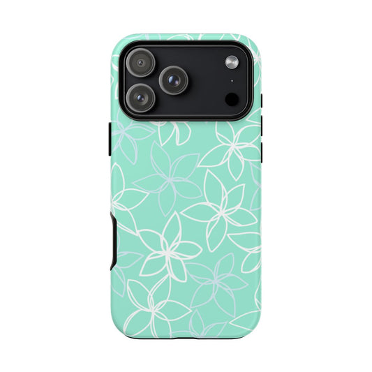 Plumeria Doodles Mint Phone Case