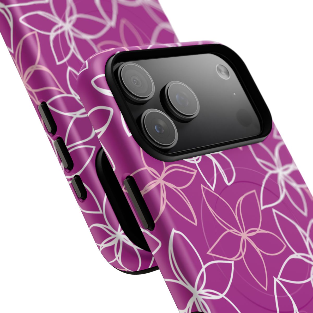 Plumeria Doodles Fuchsia Magsafe Case