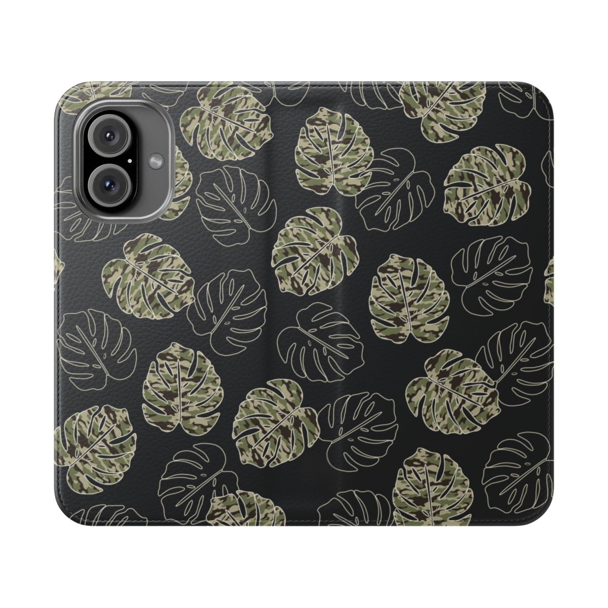 Camo Monstera Wallet Case