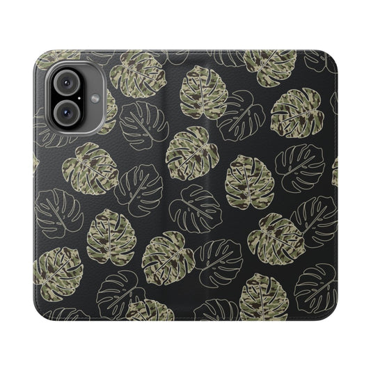 Camo Monstera Wallet Case