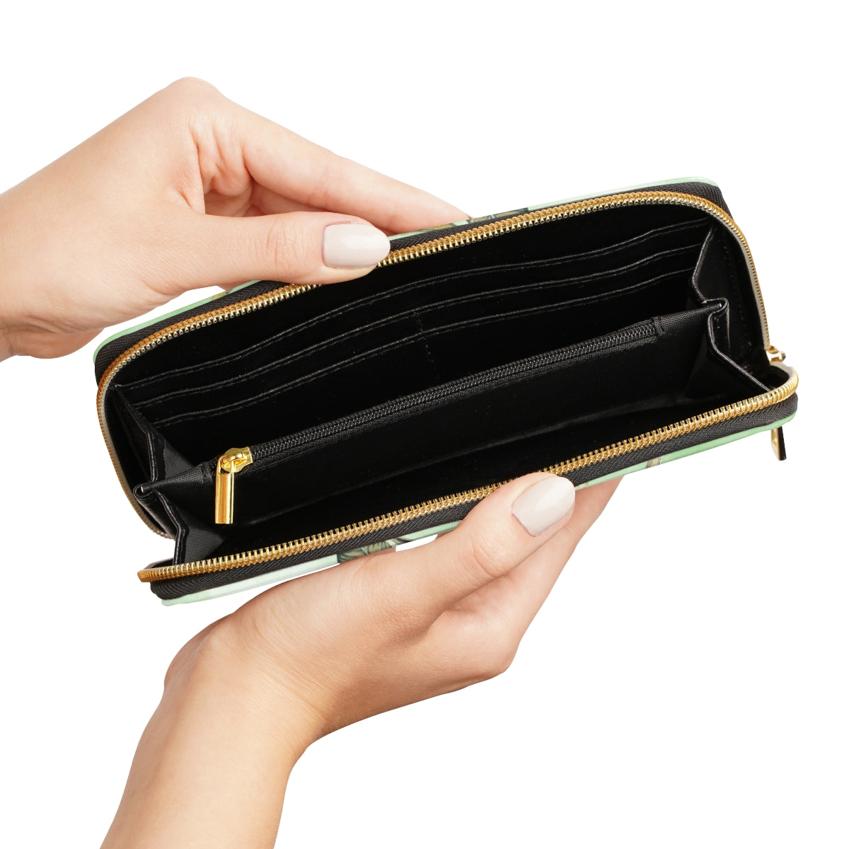 Tropical Floral Zipper Wallet
