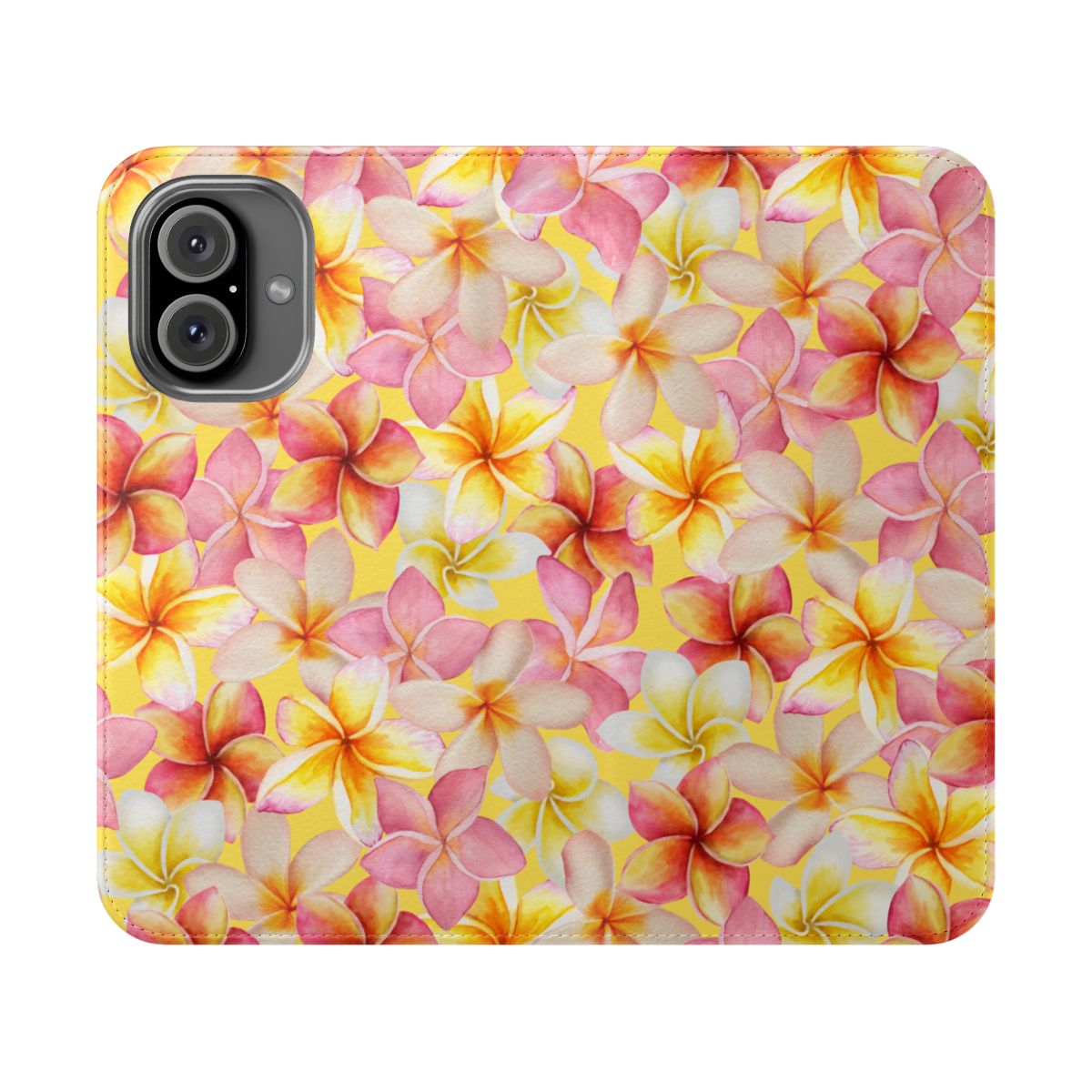 Plumerias Yellow Wallet Case