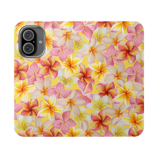 Plumerias Yellow Wallet Case