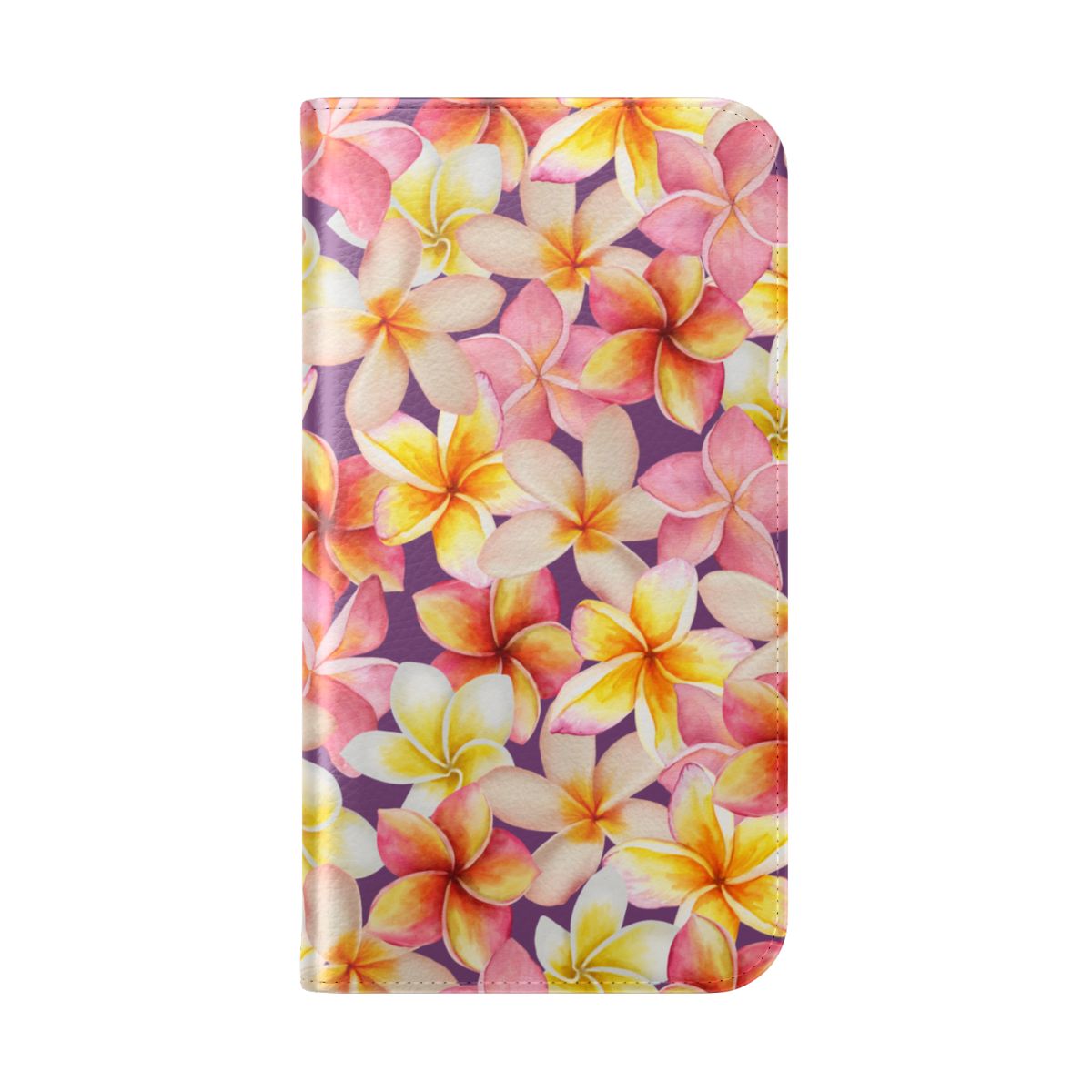 Plumerias Purple Wallet Case