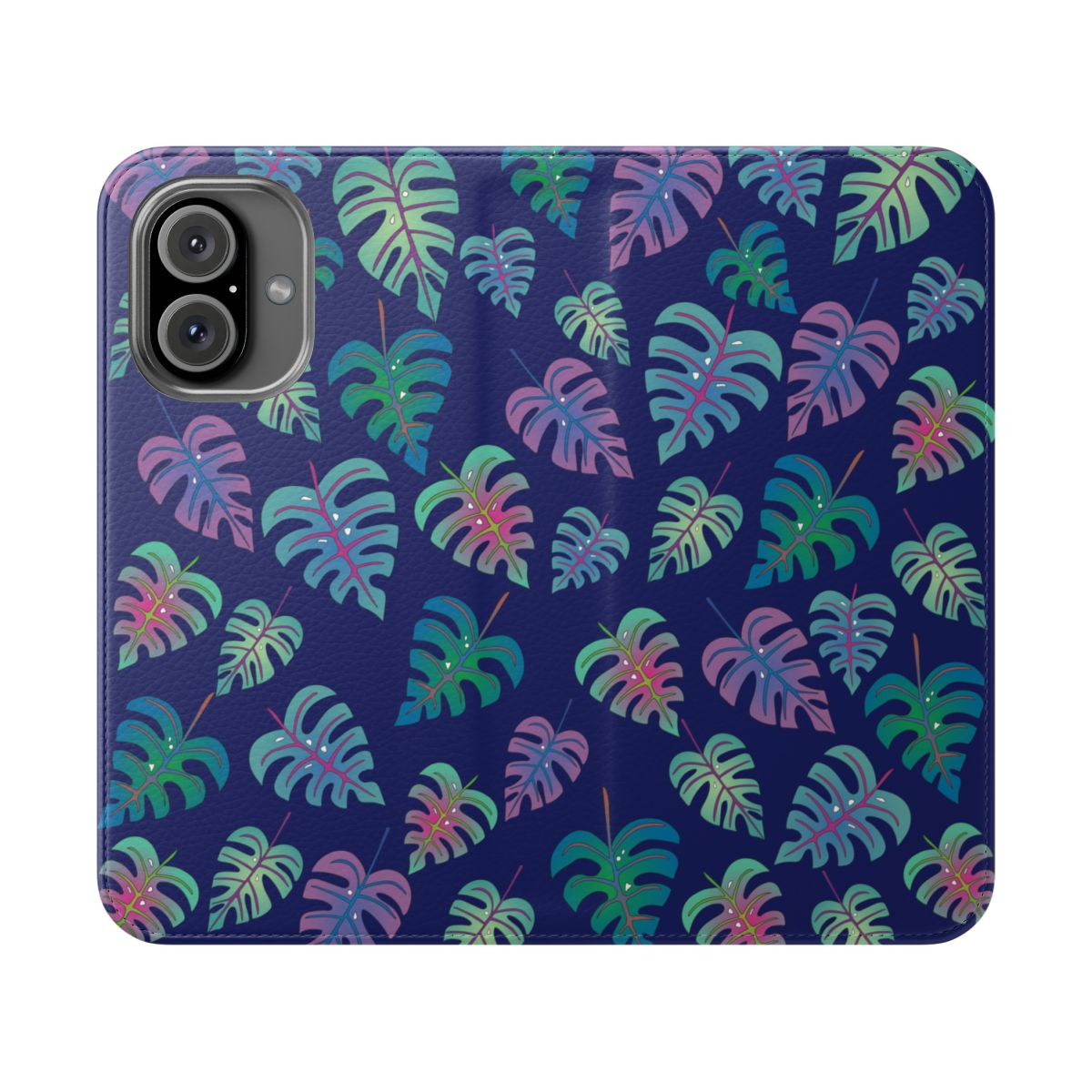 Kawaii Monstera Wallet Case