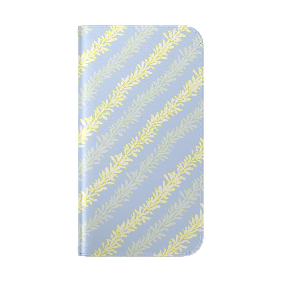 Pikake Lei Blue Wallet Case