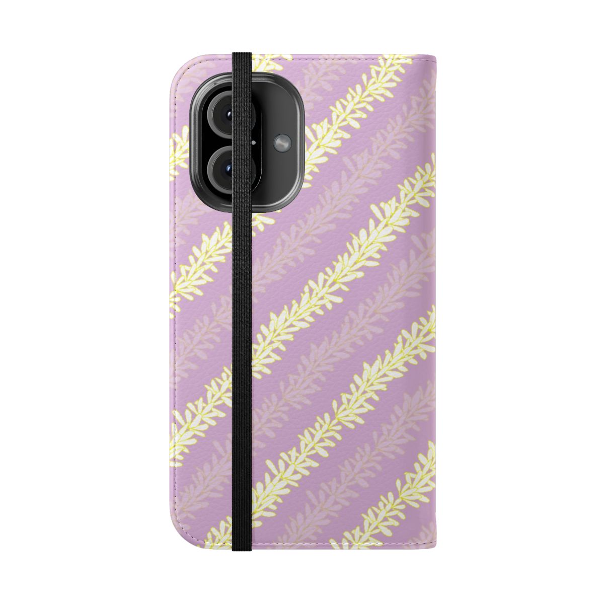 Pikake Lei Purple Wallet Case