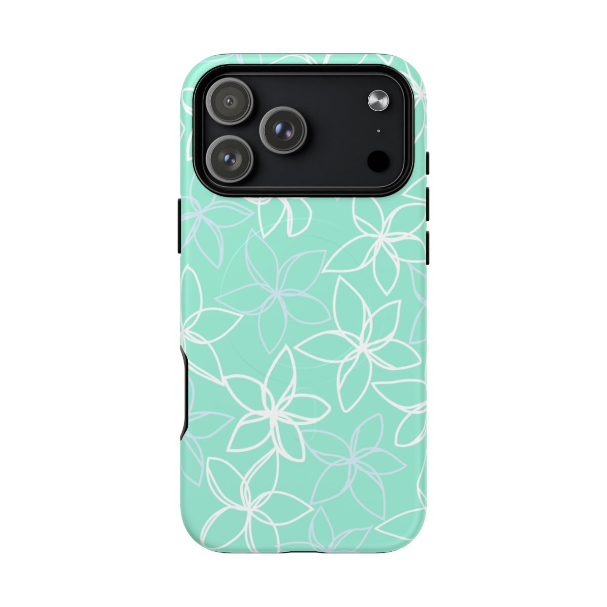 Plumeria Doodles Mint Magsafe Case