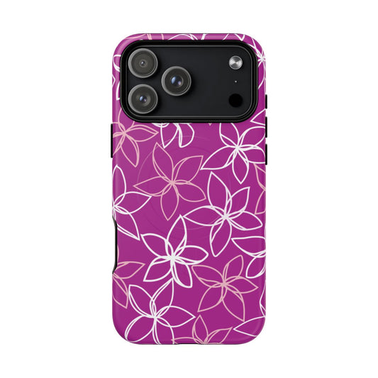Plumeria Doodles Fuchsia Magsafe Case